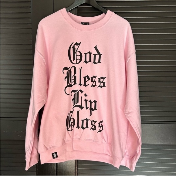 Jeffree Star Beauty Forever Pink Graphic Crewneck Sweatshirt, Size Large, NWOT - Picture 4 of 12